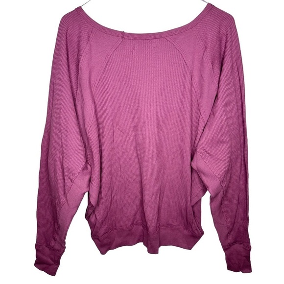 Free People Santa Clara Thermal Top Mulberry NWT in Small - Picture 2 of 9